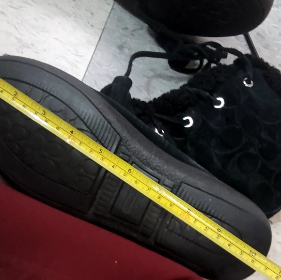 COACH $150 Tuesday Black Monogram Boot's Size 10 in Length - Picture 8 of 8